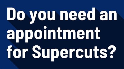 supercuts appointment